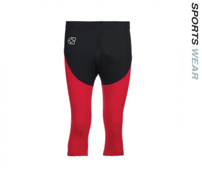 Arora Sports Cycling Shorts 3/4 Spandex -Black Red 