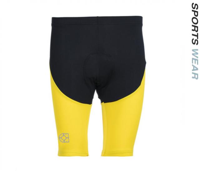 Arora Sports Cycling Shorts 1/2 Spandex -Black Yellow 