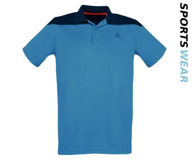 Adidas Mens Two Color Polo T-Shirt - Blue/Black B03922 