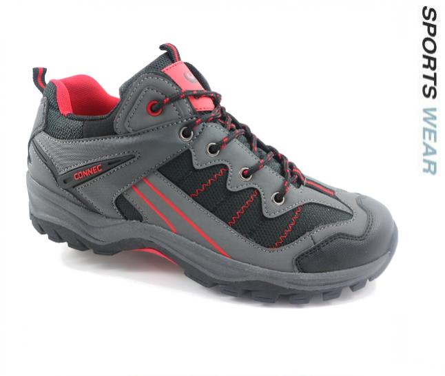 Connec Men's Hiking Shoes - Grey/Red 