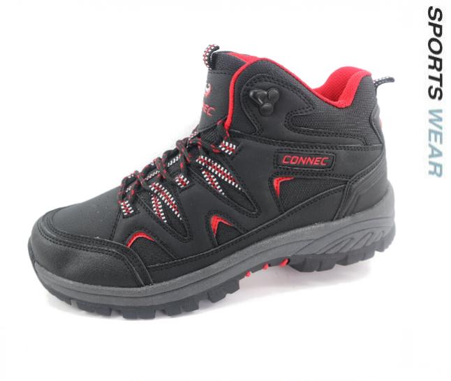 Connec Men's Hiking Shoes - Black/Red 