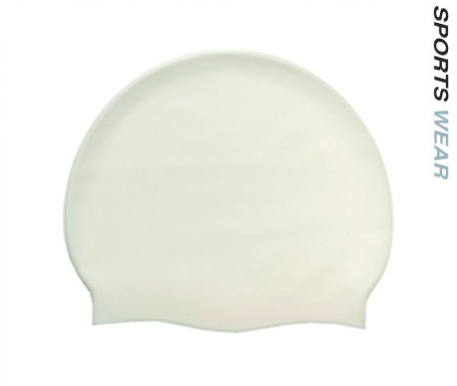 Silicone Swim Cap - White 